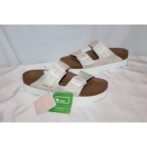 Birkenstock Women Papillio Arizona Vegan Platform Sandals Watercolor EU 40 N